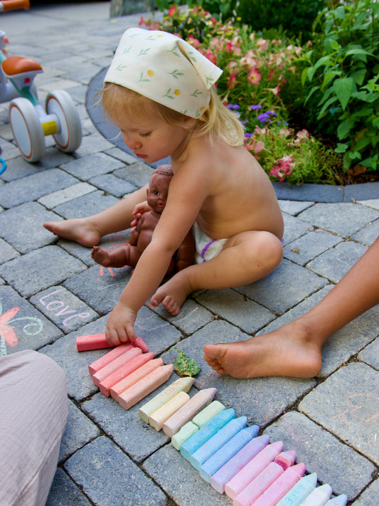 BILLY BUTTON LINEN HEADSCARF