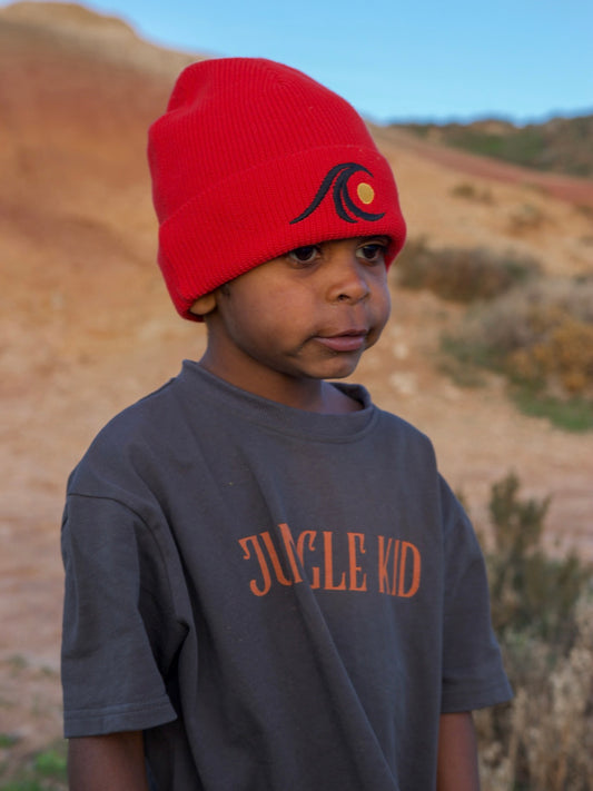 INDIGENOUS BEANIE - RED