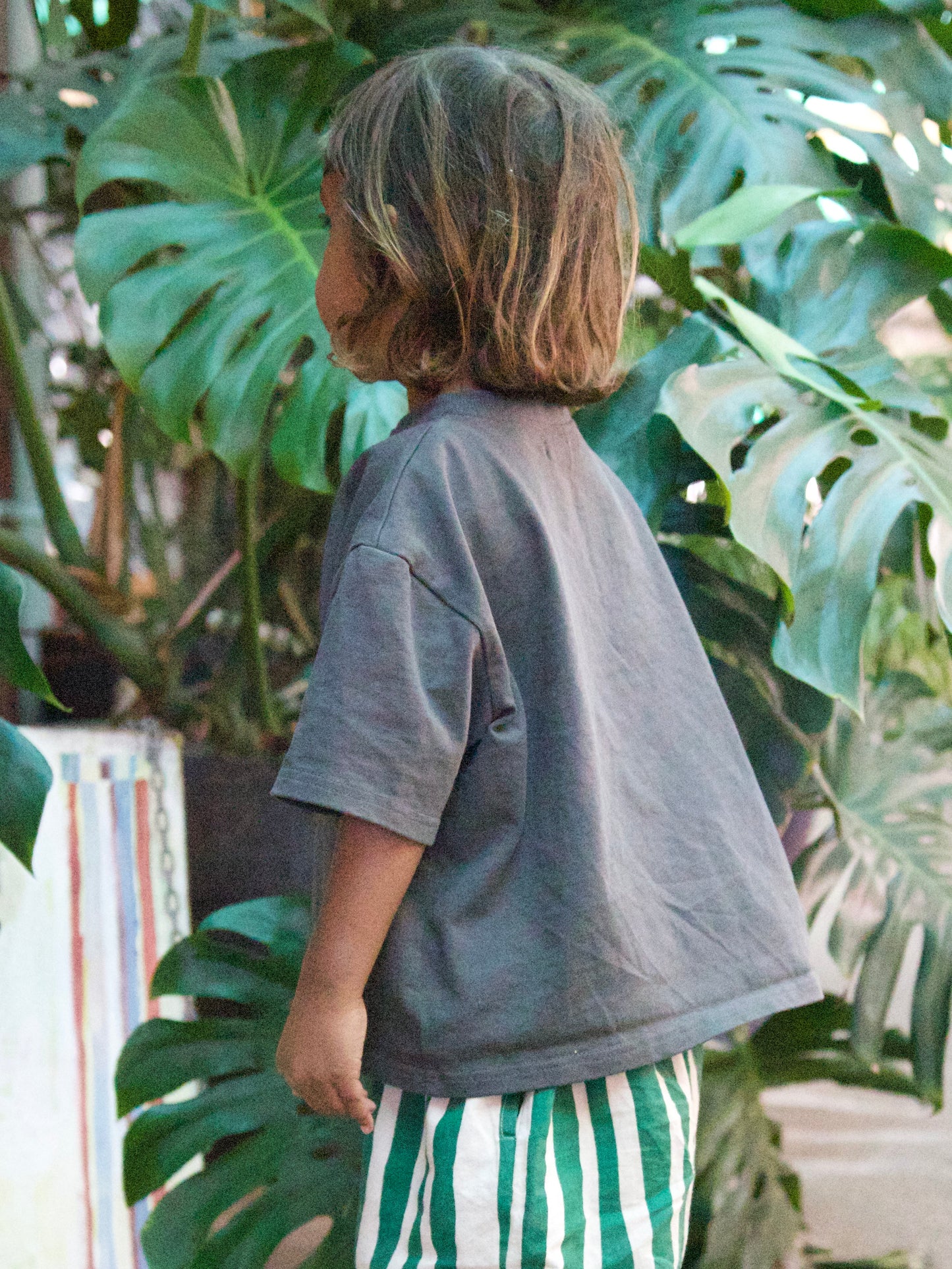 JUNGLE KID TEE — CHARCOAL
