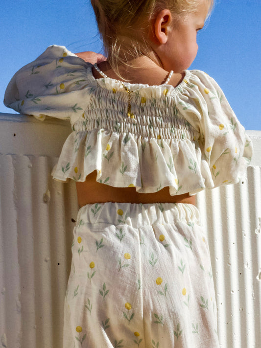 BILLY BUTTON LINEN TOP