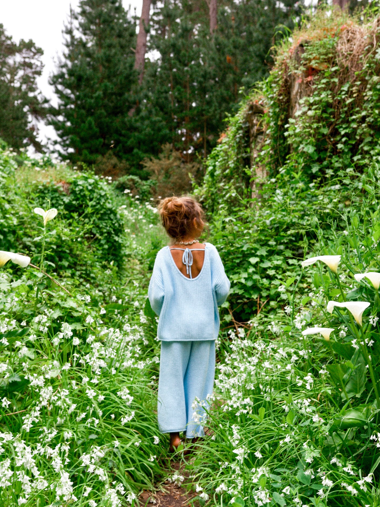 ELSA BLUE KNIT PANTS
