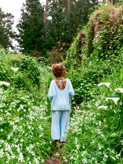 ELSA BLUE KNIT PANTS
