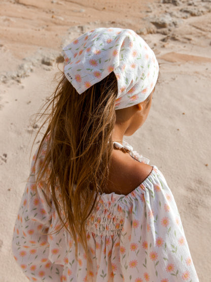 PAPER DAISY LINEN HEADSCARF