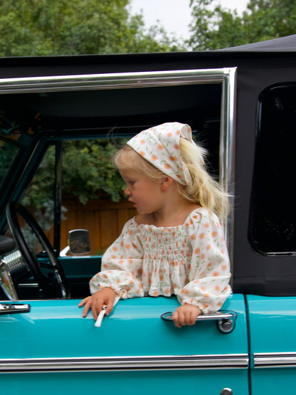 PAPER DAISY LINEN HEADSCARF