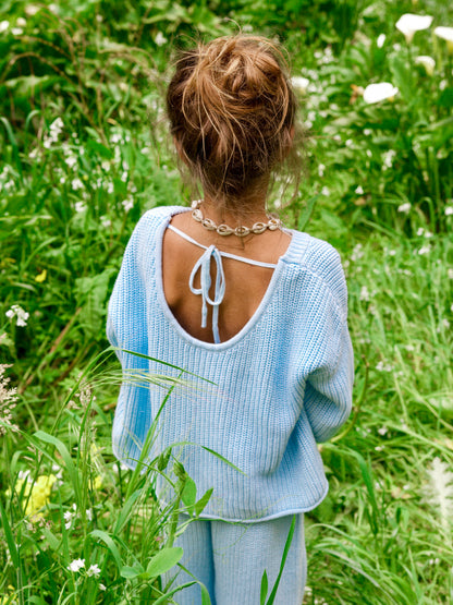 ELSA BLUE KNIT JUMPER