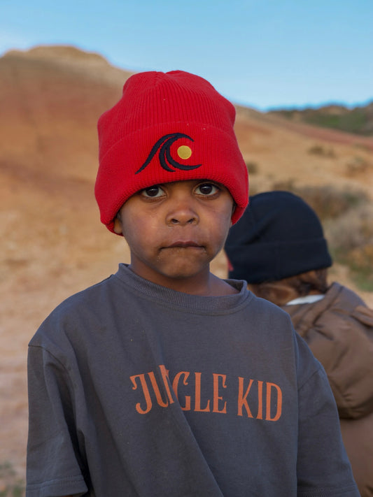 INDIGENOUS BEANIE - RED