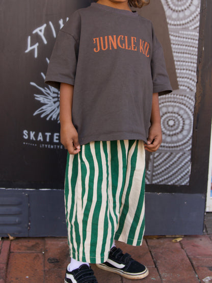 JUNGLE KID TEE — CHARCOAL