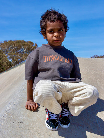 JUNGLE KID TEE — CHARCOAL